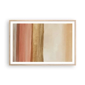 Poster in cornice rovere chiaro - Composizione verticale - 91x61 cm