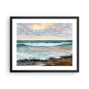 Poster in cornice nera - Dove l'anima si calma - 50x40 cm