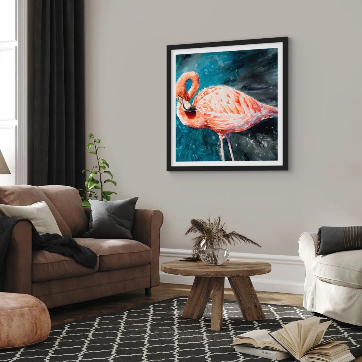 Poster in cornice nera - Naturalmente decorativo  - 60x60 cm