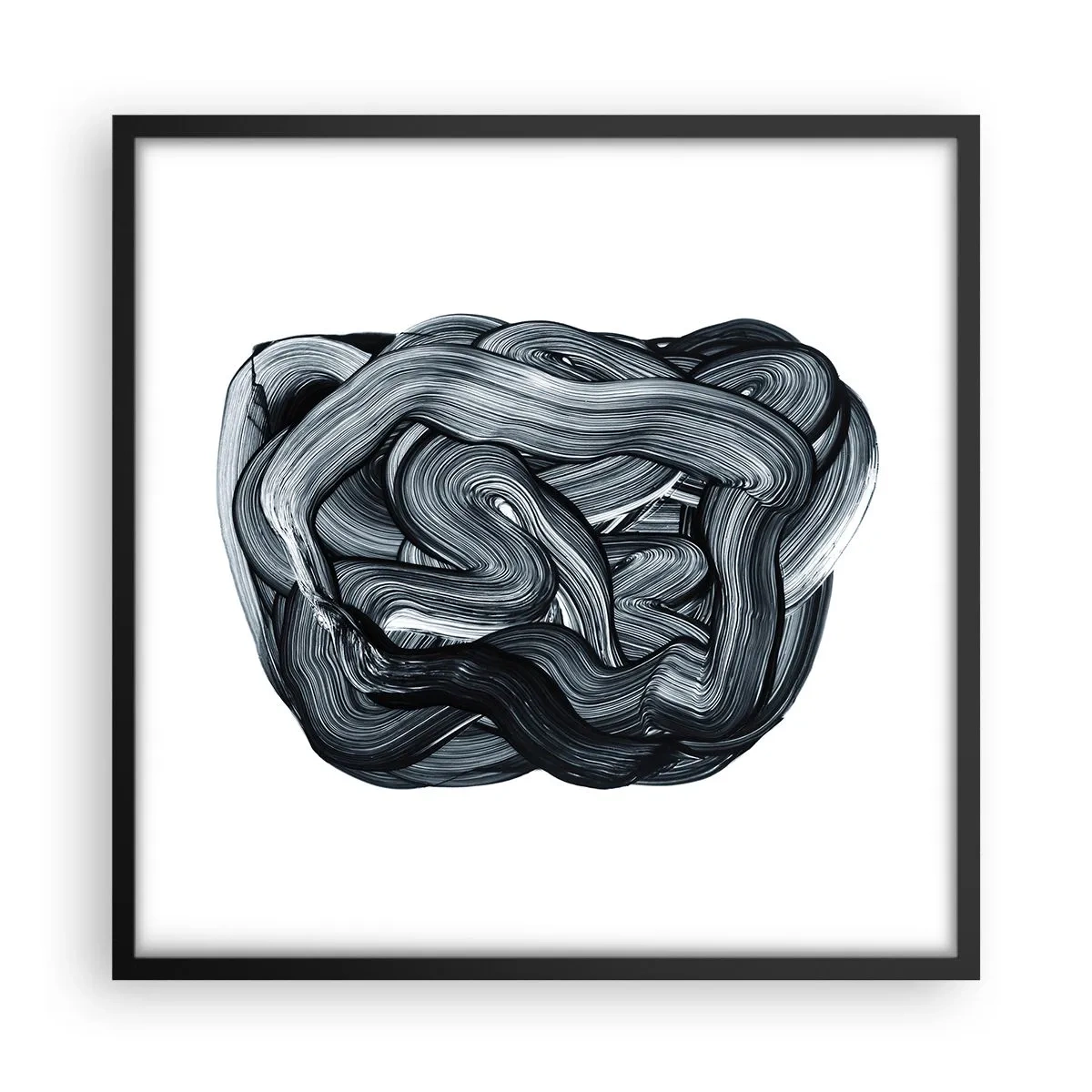 Poster in cornice nera - Non è così semplice - 50x50 cm