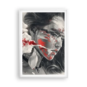 Poster in cornice bianca - Nei vapori dell'assurdo - 70x100 cm