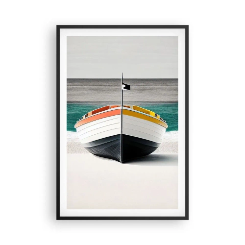 Poster in cornice nera - Al suo posto - 61x91 cm
