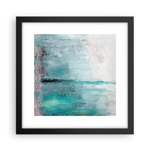 Poster in cornice nera - Orizzonte nel blu - 30x30 cm