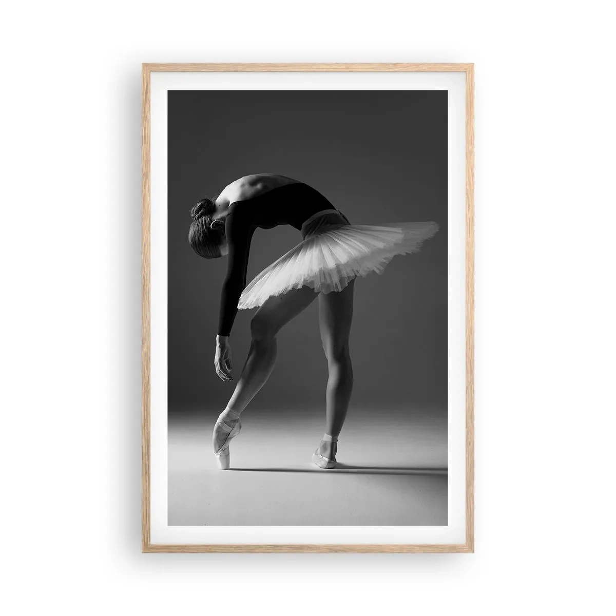 Poster in cornice rovere chiaro - Bella ballerina - 61x91 cm