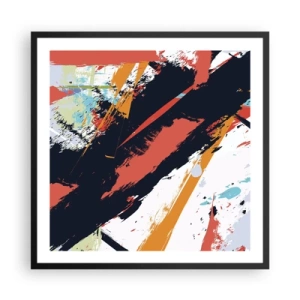 Poster in cornice nera - Composizione dinamica - 60x60 cm