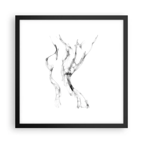 Poster in cornice nera - Bella e forte - 40x40 cm