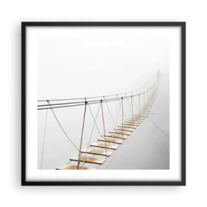Poster in cornice nera - Dove ti porta? - 50x50 cm