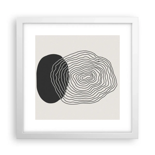 Poster in cornice bianca - Durata e vibrazione - 30x30 cm