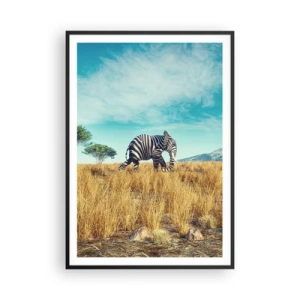 Poster in cornice nera - Il grigio non è più di moda - 70x100 cm