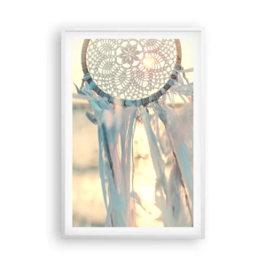 Poster in cornice bianca - Totem di pizzo - 61x91 cm