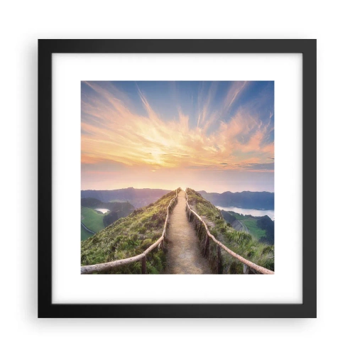 Poster in cornice nera - Vicino al cielo - 30x30 cm