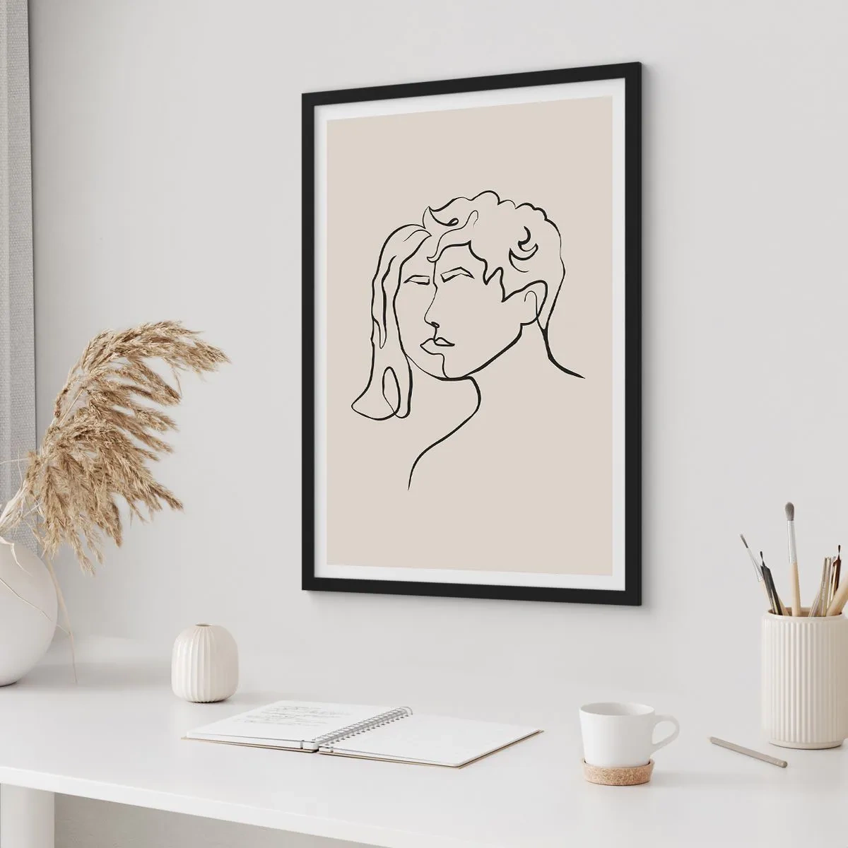 Poster in cornice nera - E divennero una cosa sola - 61x91 cm