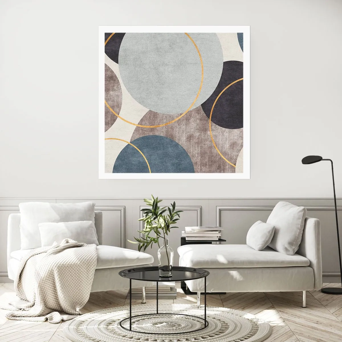 Poster - Un cerchio dietro l'altro - 40x40 cm
