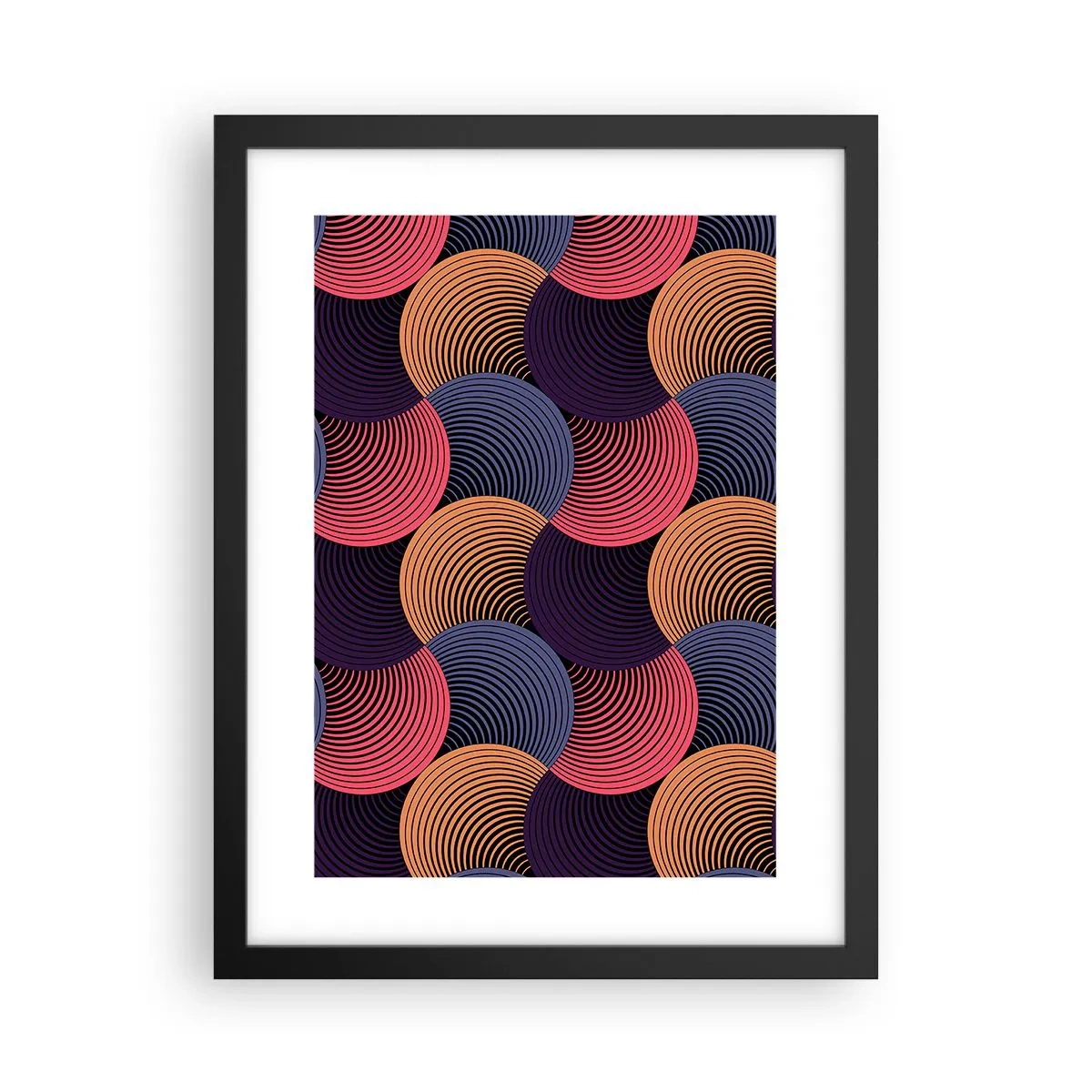 Poster in cornice nera - Al ritmo delle sfere - 30x40 cm