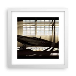 Poster in cornice bianca - Il riposo del guerriero - 30x30 cm