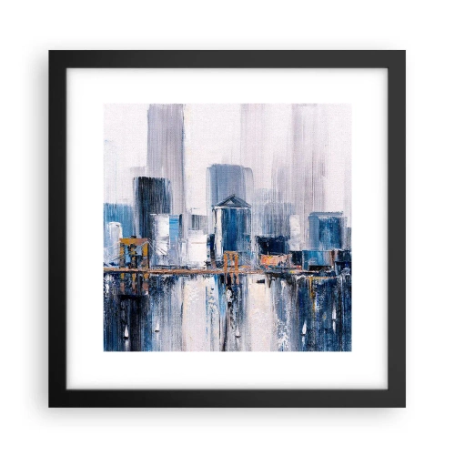 Poster in cornice nera - Impressione di New York - 30x30 cm