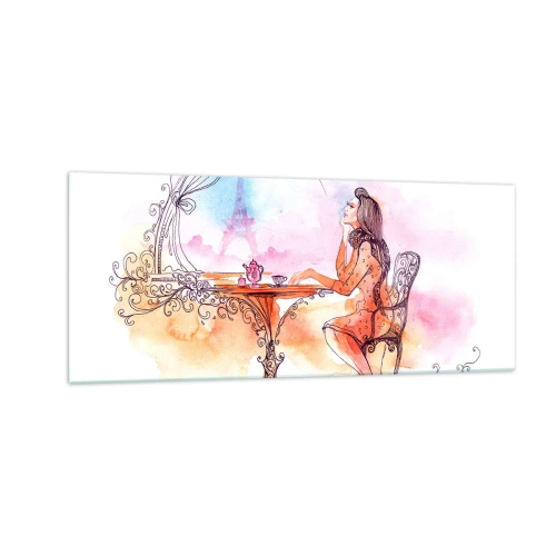 Quadro su vetro - Chic parigino - 100x40 cm