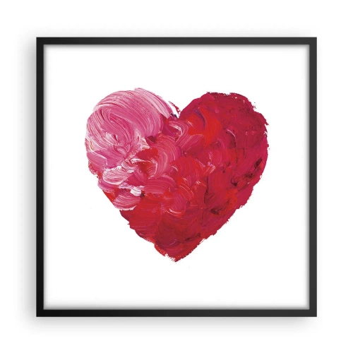 Poster in cornice nera - All you need is love - 50x50 cm