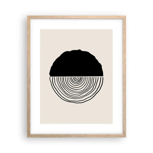 Poster in cornice rovere chiaro - A metà - 40x50 cm