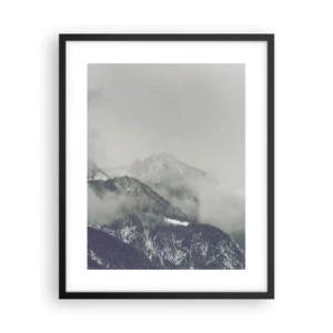 Poster in cornice nera - La valle delle nebbie - 40x50 cm