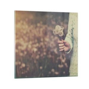 Quadro su vetro - Fermali per favore - 30x30 cm