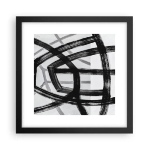 Poster in cornice nera - Costruendo la profondità - 30x30 cm