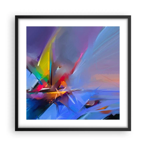 Poster in cornice nera - Eliche come un uccello - 50x50 cm
