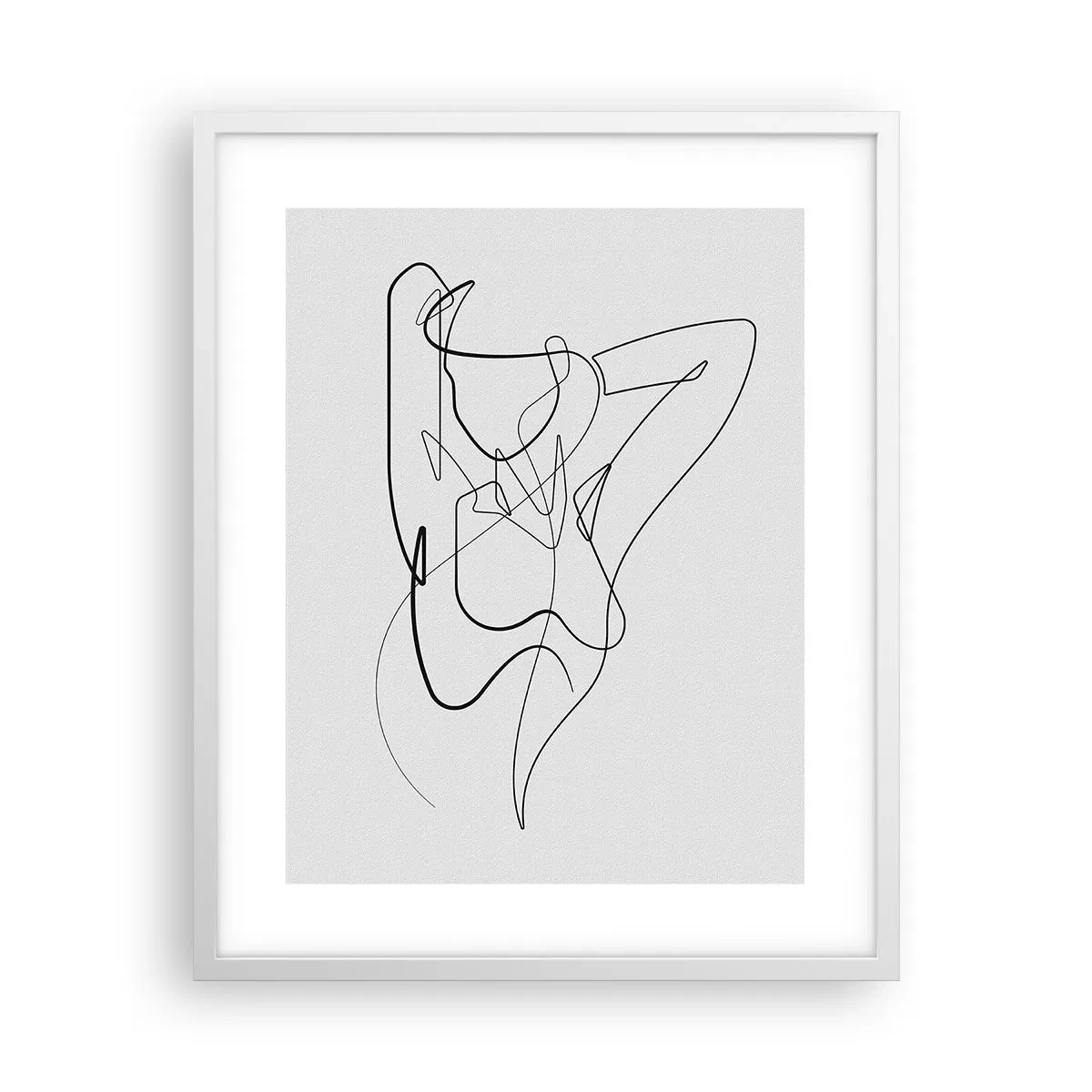 Poster in cornice bianca - Davvero, come sei... - 40x50 cm