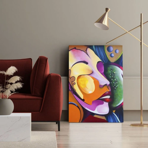 Quadro su tela - Stampe su Tela - Toccare con il colore - 45x80 cm