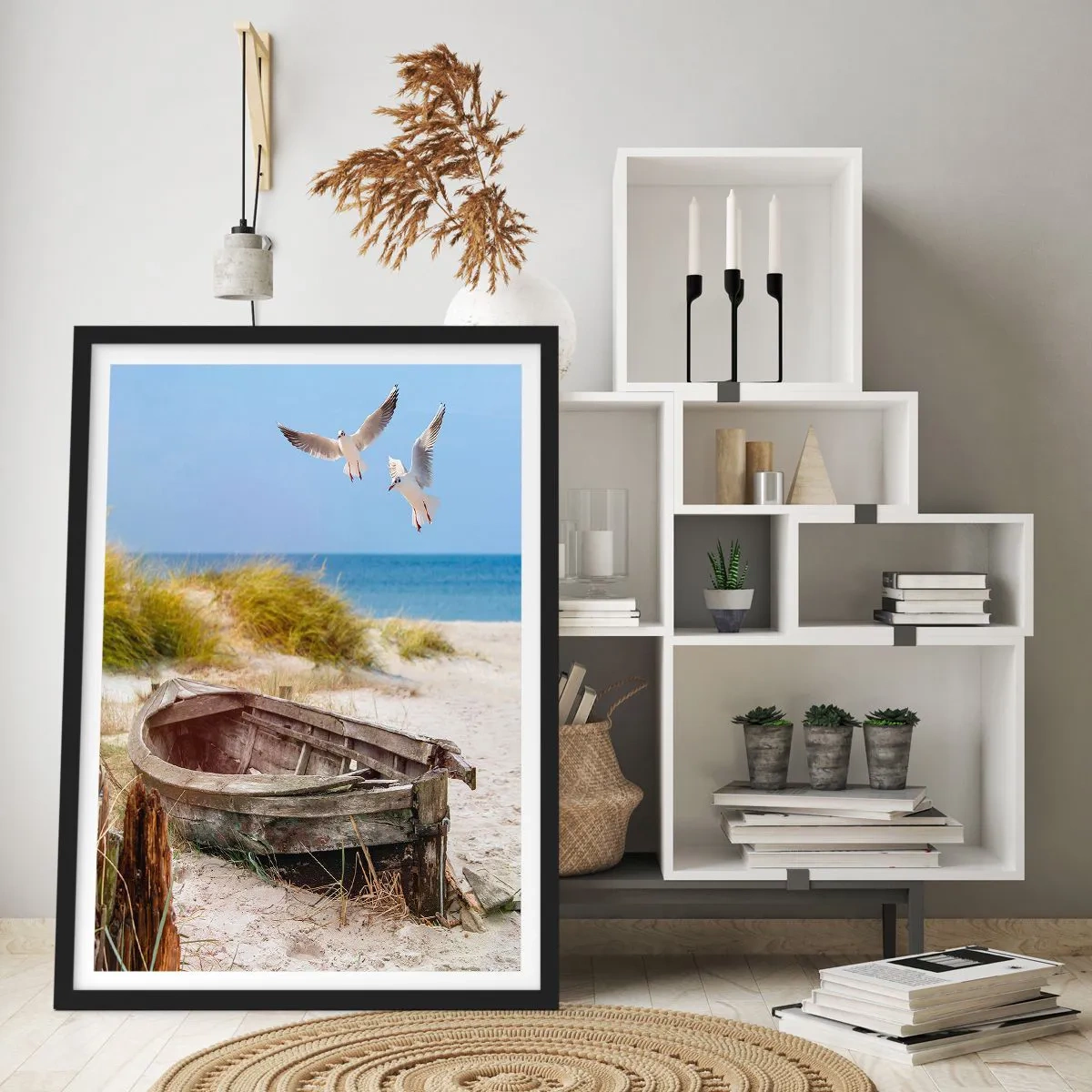 Poster in cornice nera - Bagnate dal vento - 61x91 cm