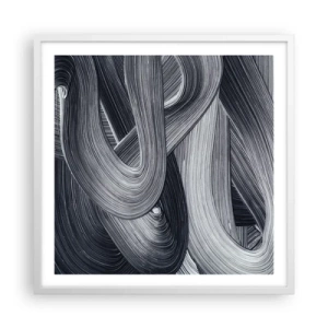 Poster in cornice bianca - La fluidità della realtà - 60x60 cm
