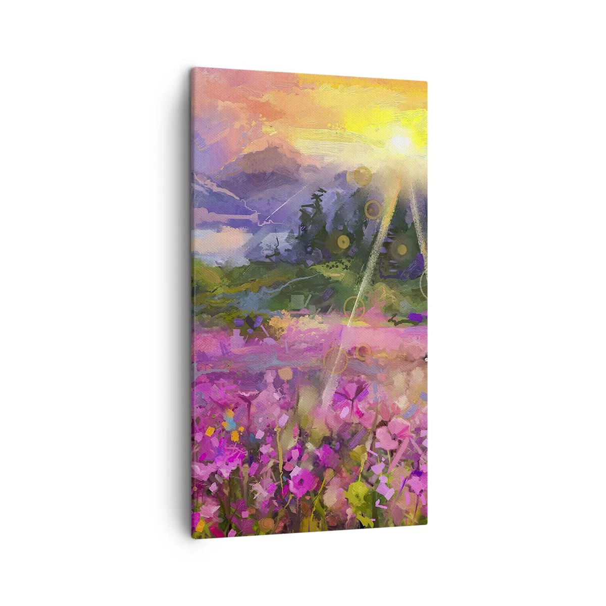 Quadro su tela - Stampe su Tela - Nella valle sotto la cura del sole - 45x80 cm