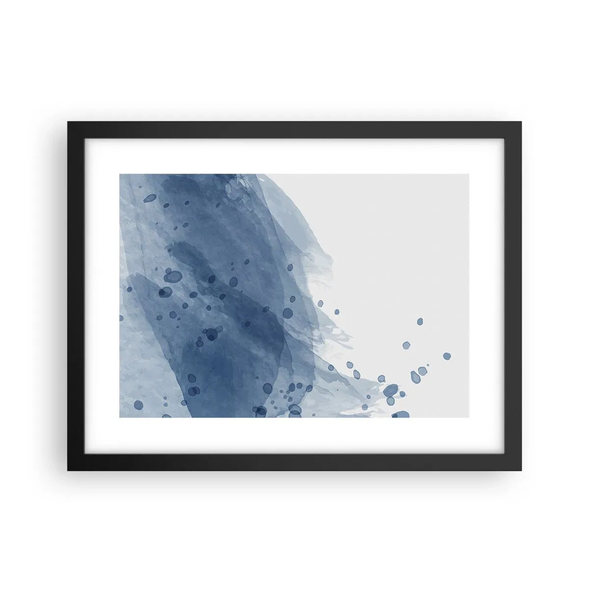 Poster in cornice nera - Tulle blu - 40x30 cm