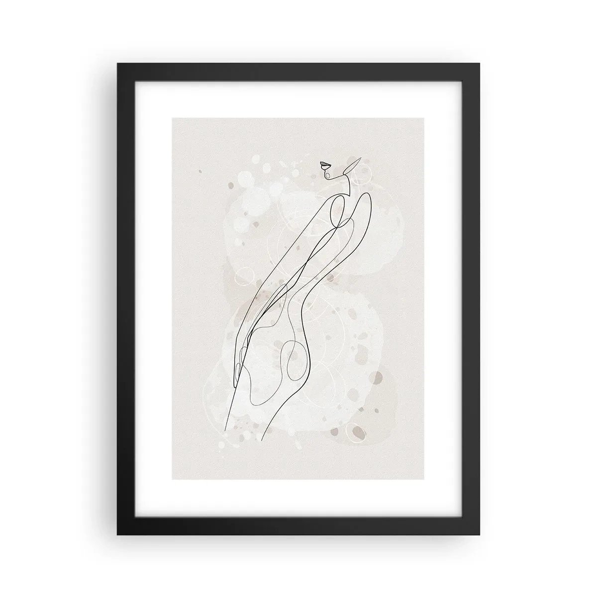 Poster in cornice nera - Errando con lo sguardo - 30x40 cm