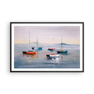 Poster in cornice nera - Meritato riposo - 91x61 cm