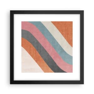 Poster in cornice nera - Composizione diagonale: movimento - 30x30 cm