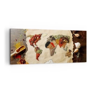 Quadro su tela - Stampe su Tela - Tutti i gusti del mondo - 100x40 cm
