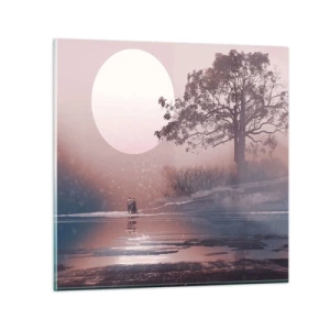 Quadro su vetro - Meraviglie della notte - 30x30 cm