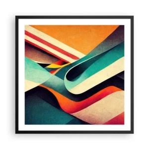 Poster in cornice nera - Composizione intensa - 60x60 cm