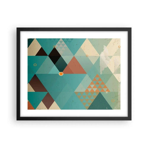 Poster in cornice nera - Unità della molteplicità, molteplicità dell'unità - 50x40 cm