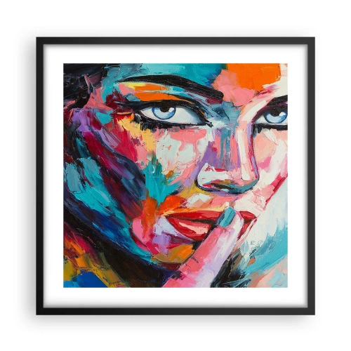 Poster in cornice nera - Il nostro primo segreto - 50x50 cm