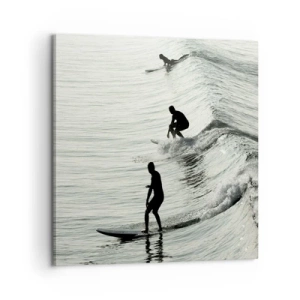 Quadro su tela - Stampe su Tela - Onde all'incontro - 60x60 cm