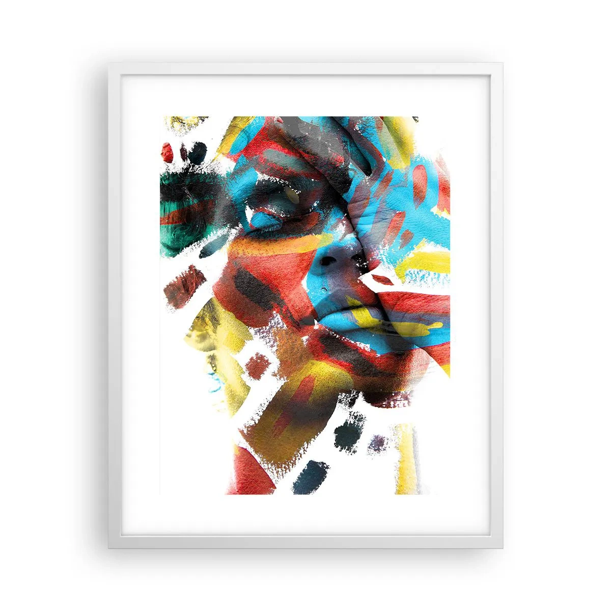 Poster in cornice bianca - Personalità colorata - 40x50 cm
