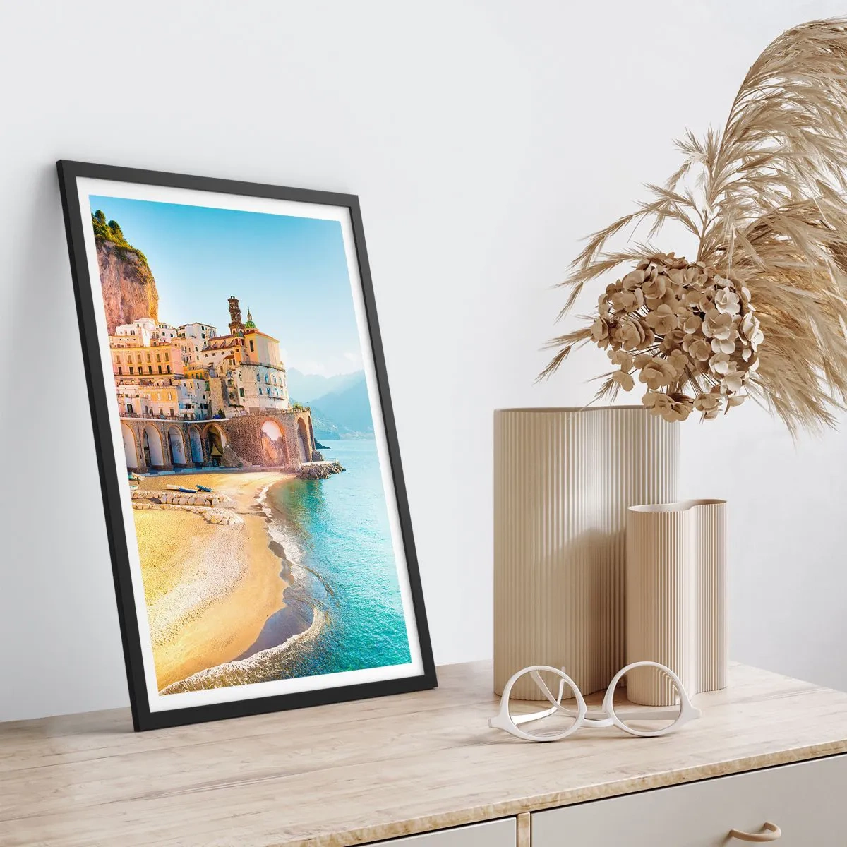 Poster in cornice nera - La città incredibile - 61x91 cm