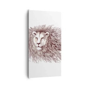 Quadro su tela - Stampe su Tela - Re fiammeggiante - 65x120 cm