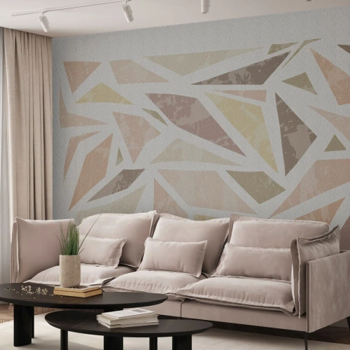 Fotomurali Premium Canvas - Composizione da vetrata - Minimalismo, Pastello, Boho - 300x210 cm