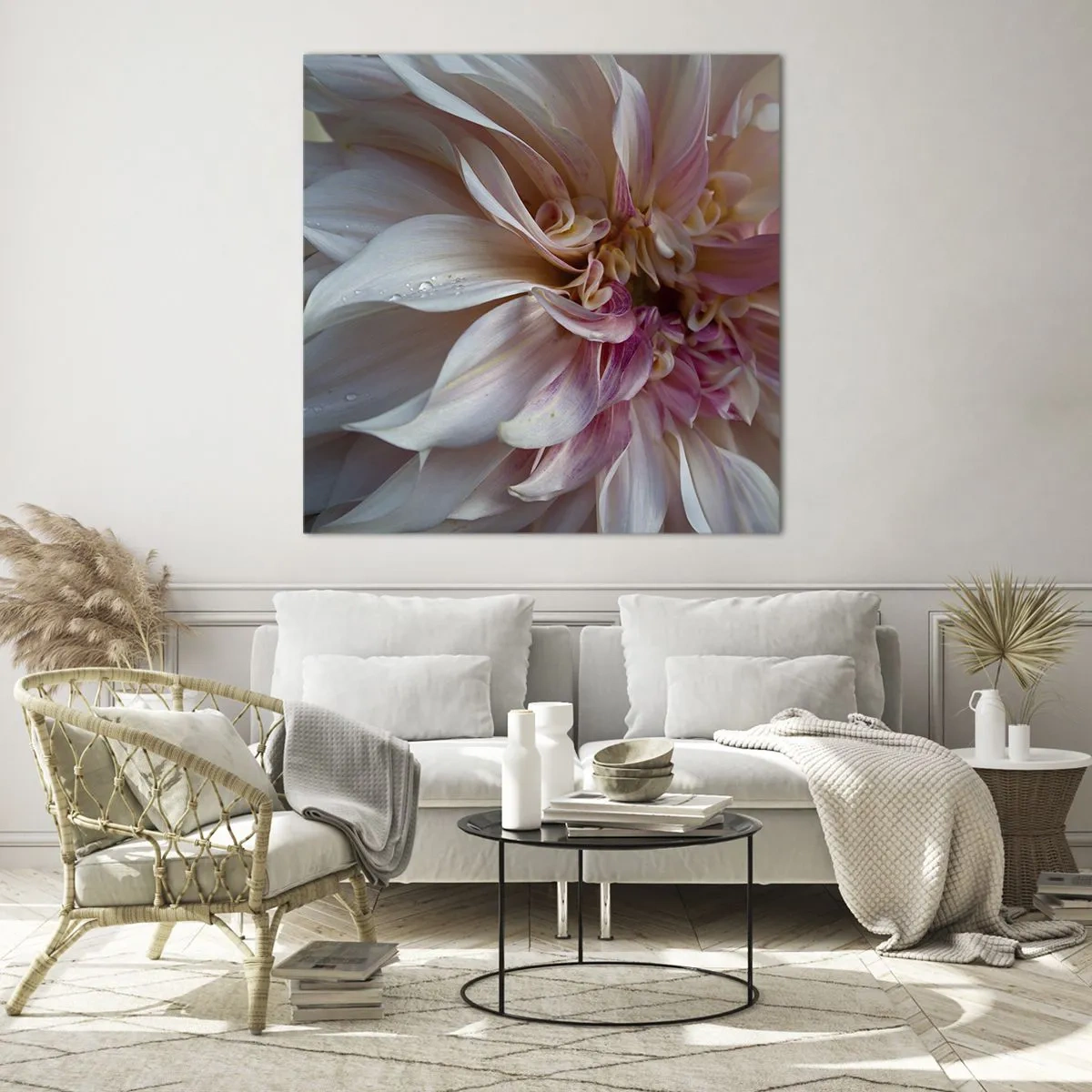 Quadro su vetro - Freschezza in fiore - 40x40 cm