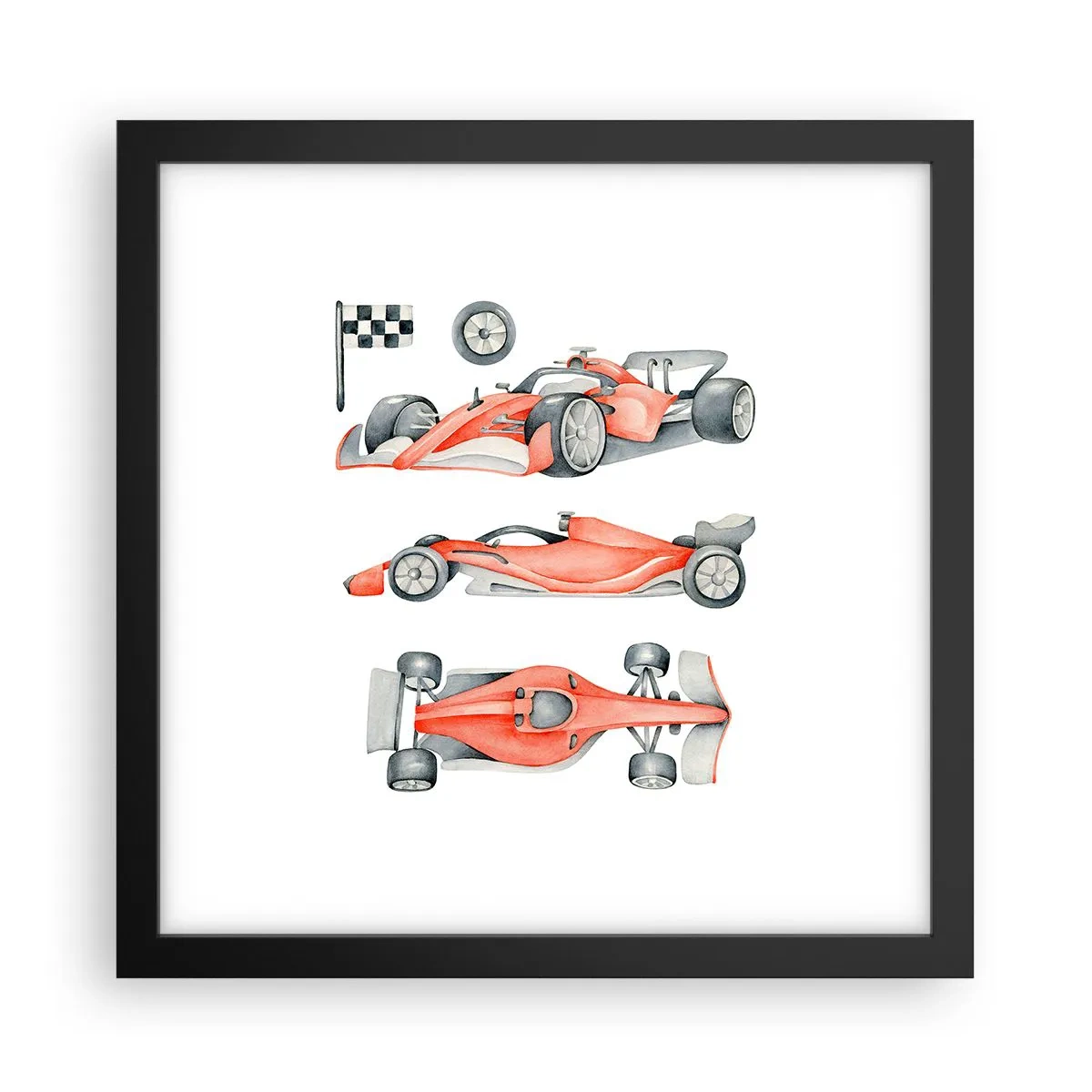 Poster in cornice nera - Inseguendo i sogni - 30x30 cm