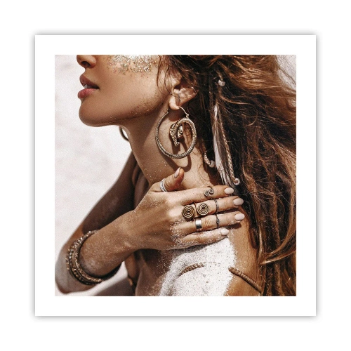 Poster - Regina della spiaggia selvatica - 50x50 cm