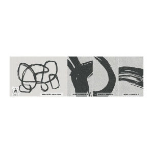 Campione di Fotomurale Premium Sand - Astrazione aggrovigliata - Boho, Pezzo, Minimalista - 100x30 cm